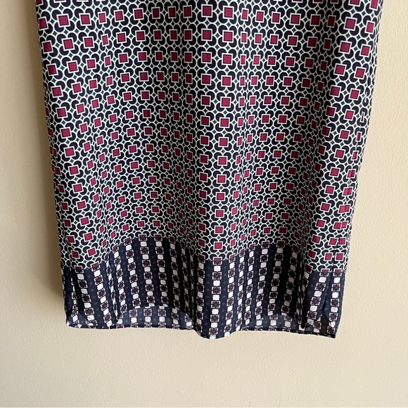 J. Crew Short Sleeve Printed Shirtdress Size 8 Petite - Picture 4 of 8